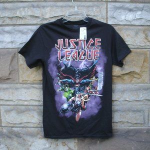 Justice League Black T-Shirt Size S